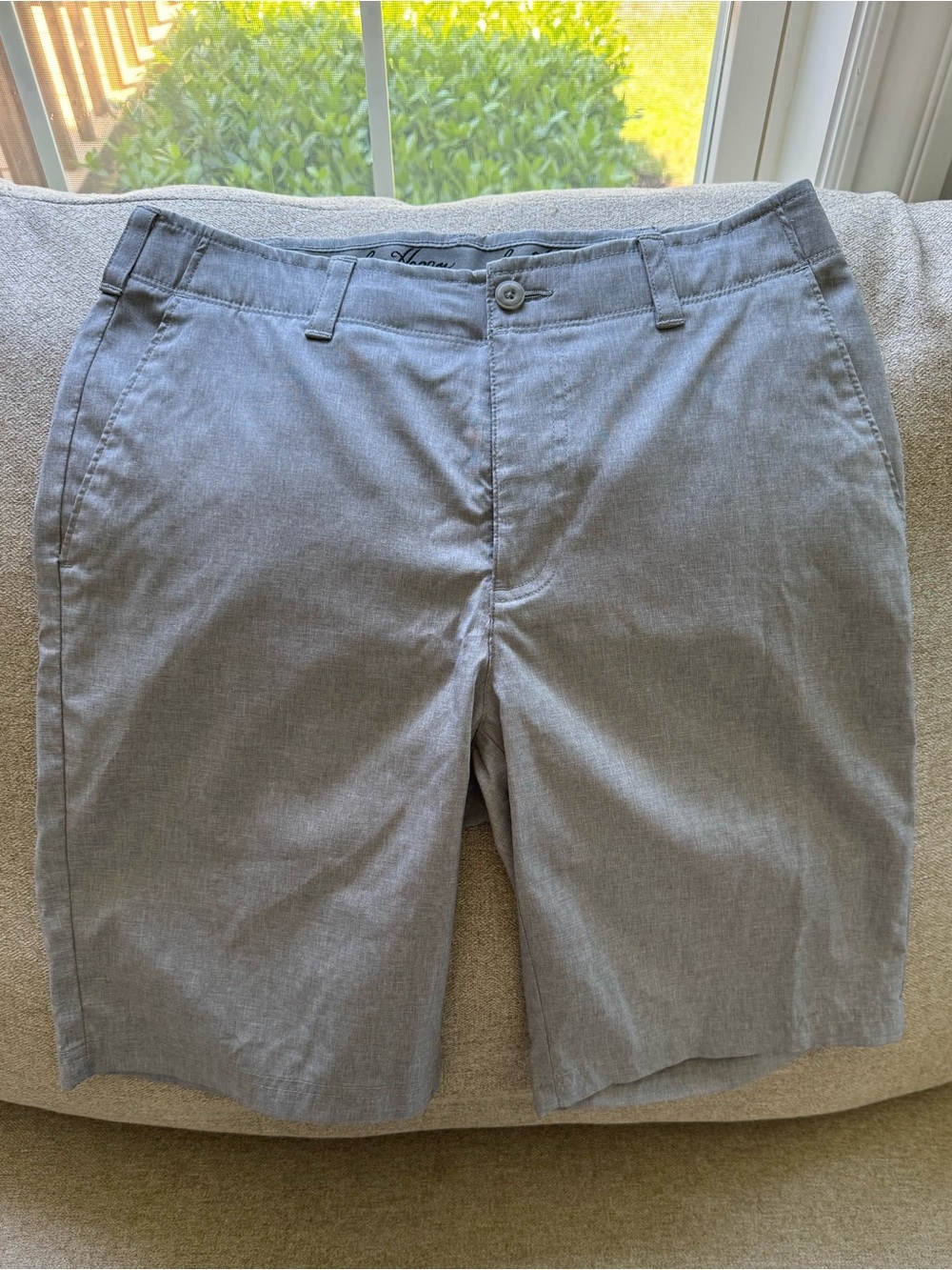 Ben Hogan Men’s Light Gray Flat Front Shorts